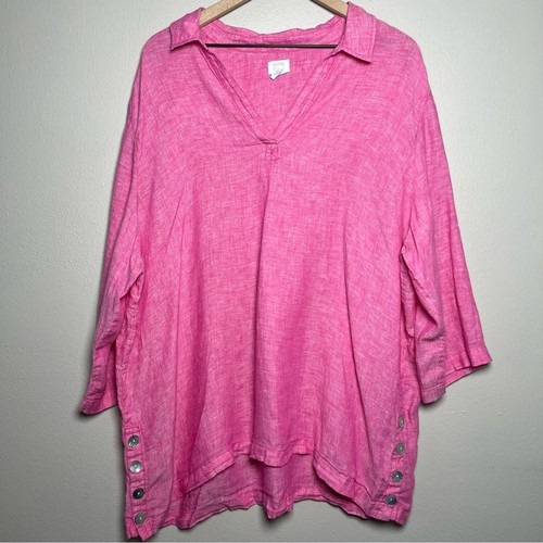 Sigrid olsen women linen top - sigrid,